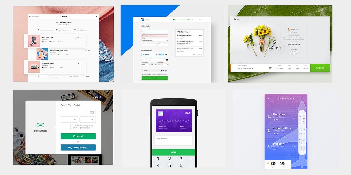 Beberapa contoh halaman checkout website
Gambar: medium.com Beberapa contoh halaman checkout website
Gambar: medium.com