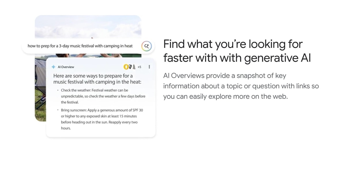 Mempercepat pencarian dengan Google AI Overview
Gambar: Google