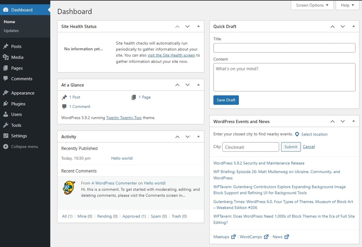 Gambaran dashboard CMS website
Gambar: jetpack.com