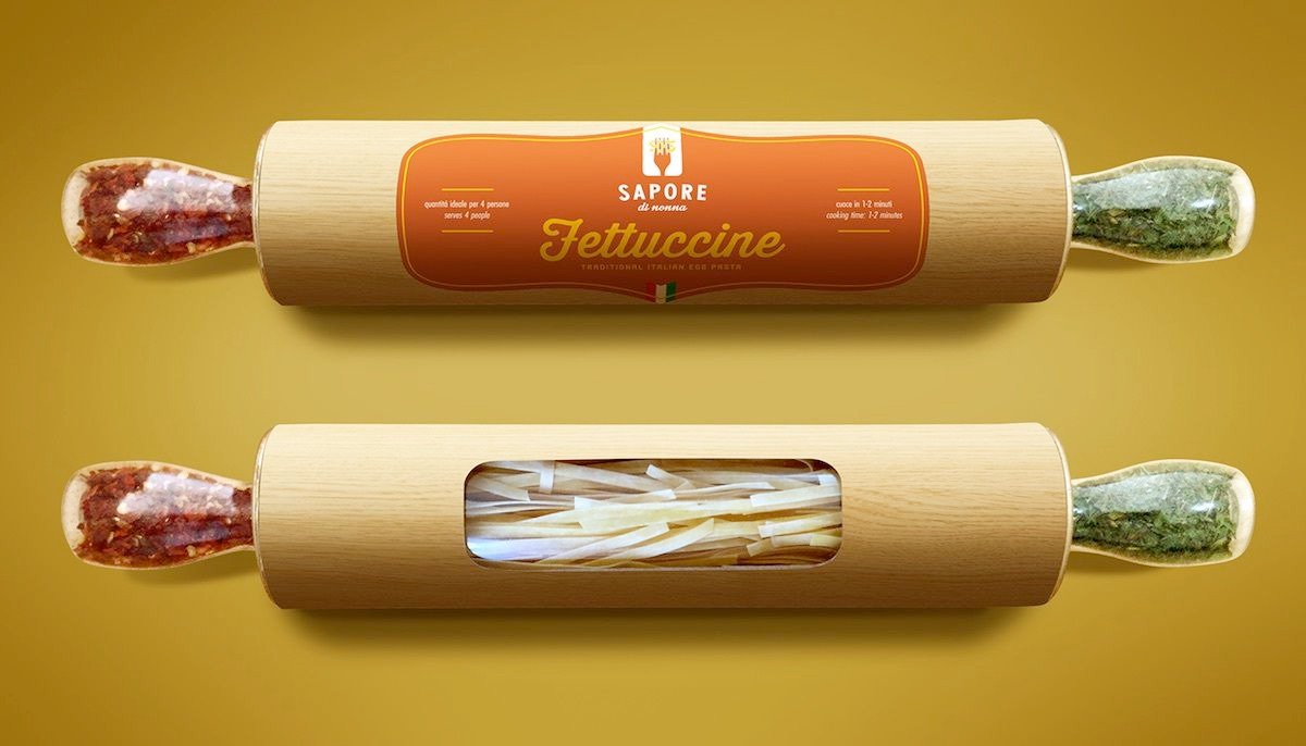 Contoh packaging unik 
Gambar: Sapore Fettuccine