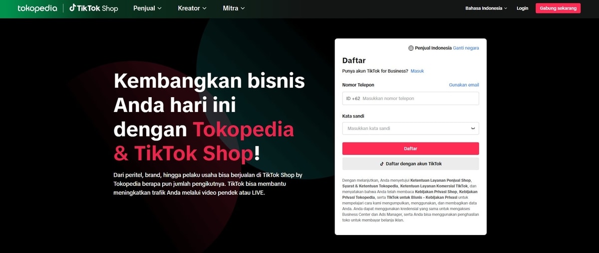 Integrasi Tokopedia dan TikTok Shop
Gambar: Tokopedia.com
