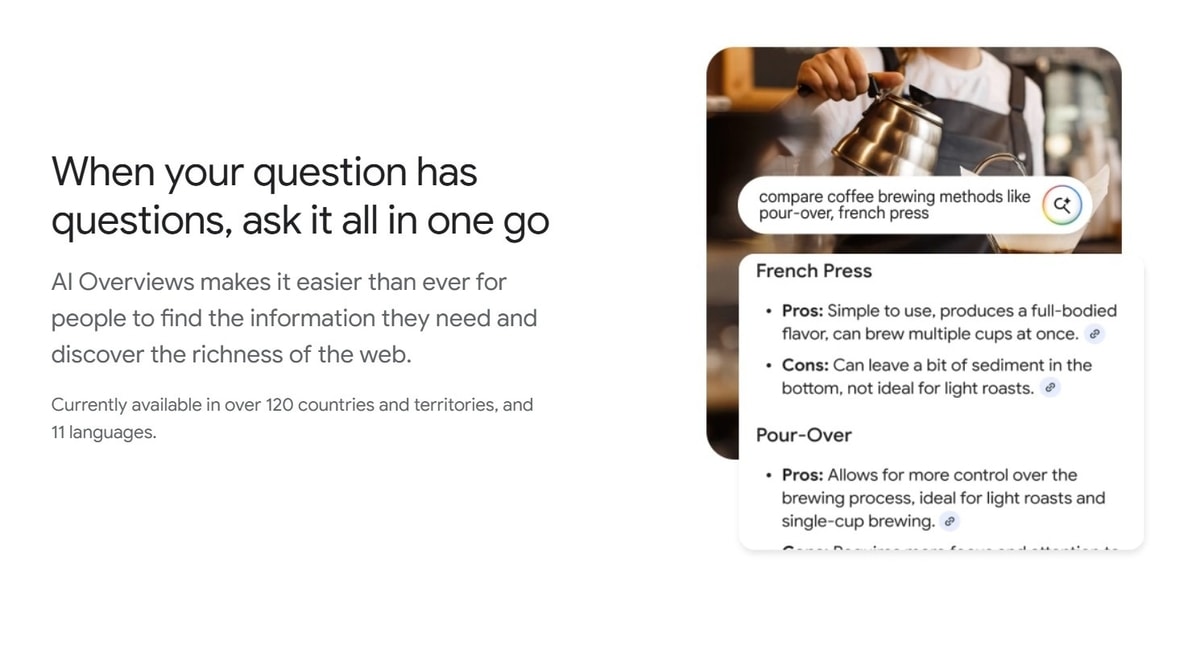 Ilustrasi hasil penggunaan Google AI Overview
Foto oleh Google