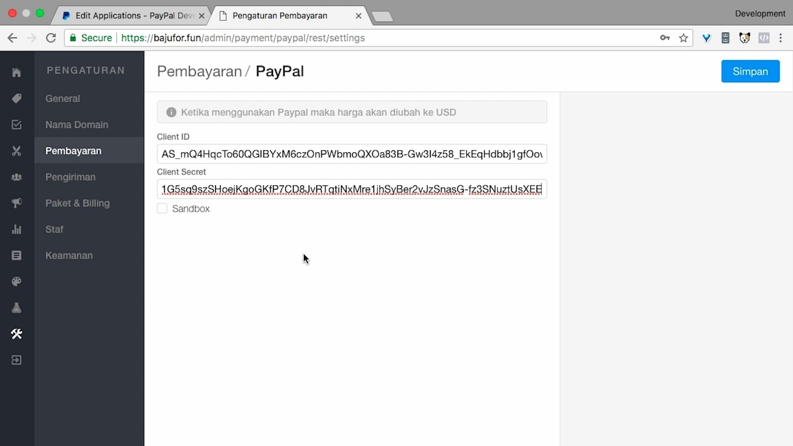 Menerima Pembayaran Via PayPal di Website Toko Online