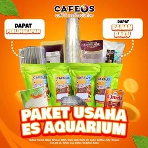 Paket Usaha Es Aquarium Lengkap Siap Jualan Murah