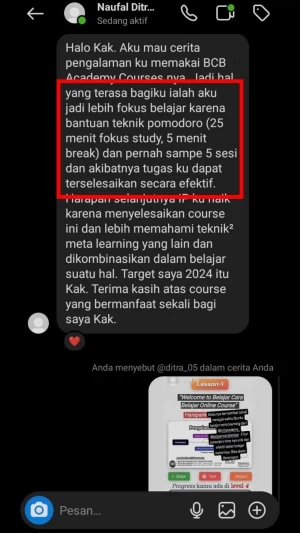 Testimoni member BCB Academy 12
