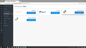 Menyetel Metode Pembayaran Bank Transfer Di Berdu.id