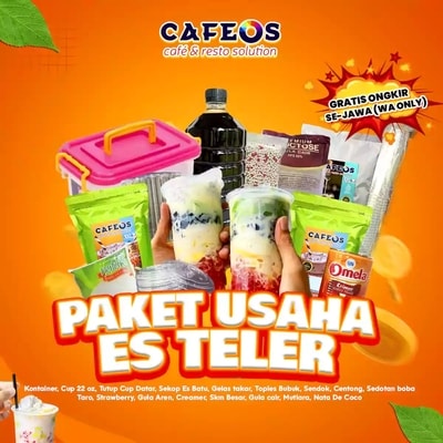 Paket Usaha Es Teler Cafeos Terlengkap dan Murah