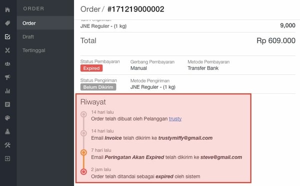 Fitur Baru: Order Expired dan Email Peringatan Order Belum Dibayar